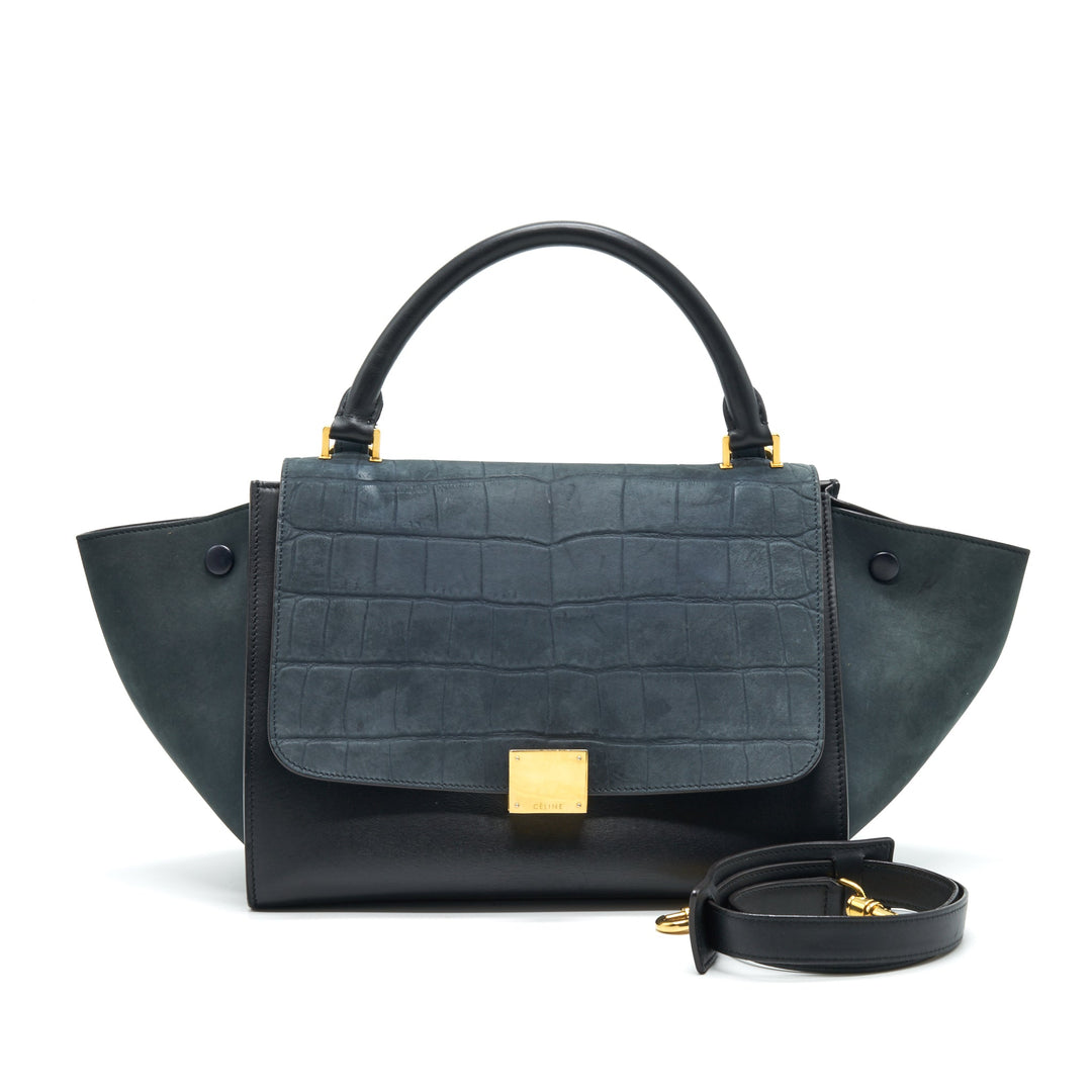Top Quality Celine Trapeze Bag Deep Grey / Black
