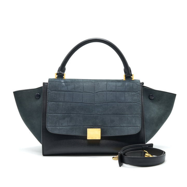Top Quality Celine Trapeze Bag Deep Grey / Black