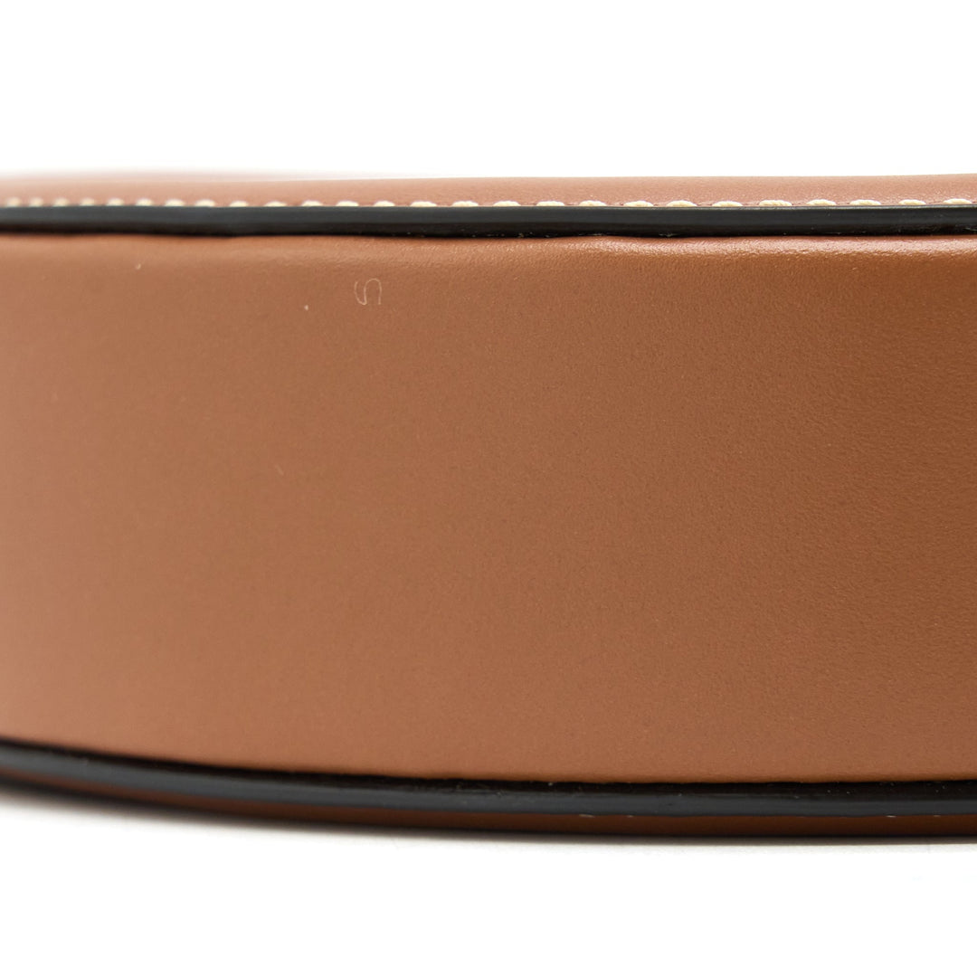 Celine Crossbody Oval Purse Cuirass Triomphe Smooth Calfskin Tan