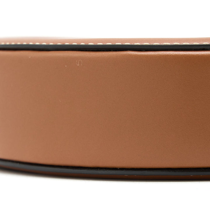 Celine Crossbody Oval Purse Cuirass Triomphe Smooth Calfskin Tan