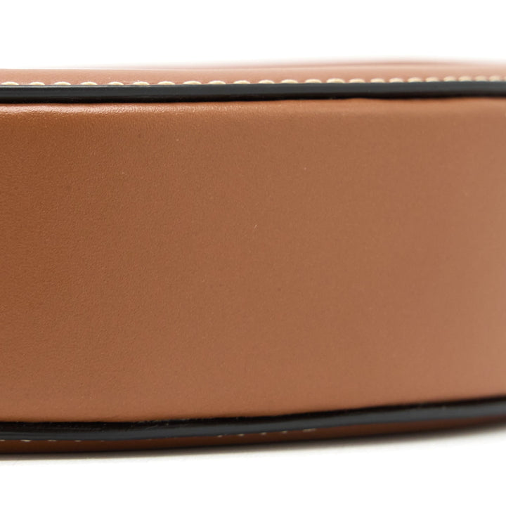 Celine Crossbody Oval Purse Cuirass Triomphe Smooth Calfskin Tan