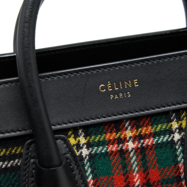 Celine Nano Luggage Bag Fabric/ Leather Multicolour