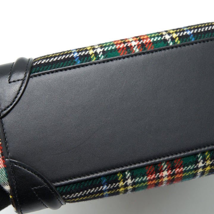 Celine Nano Luggage Bag Fabric/ Leather Multicolour