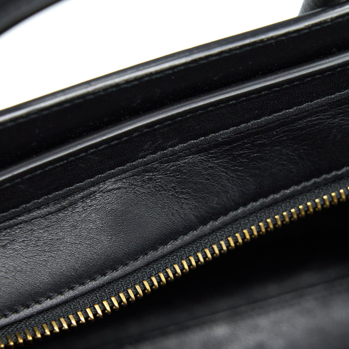 Celine Nano Luggage Bag Fabric/ Leather Multicolour