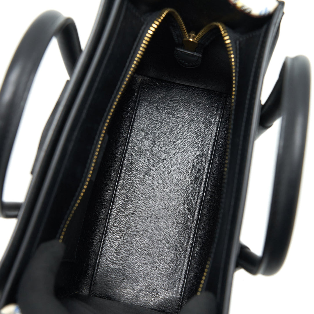 Top Quality Celine Nano Luggage Bag Fabric/ Leather Multicolour