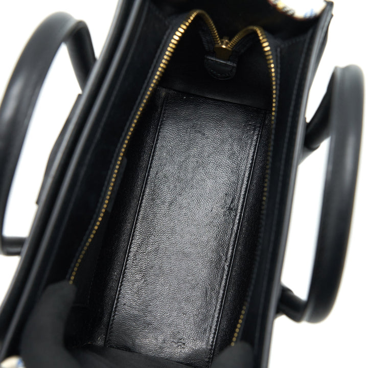 Top Quality Celine Nano Luggage Bag Fabric/ Leather Multicolour