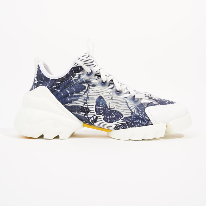 Christian Dior Womens D Connect White Blue EU 39.5 / UK 6.5