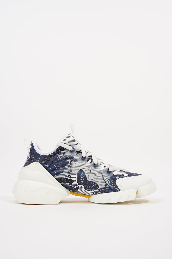 Christian Dior Womens D Connect White Blue EU 39.5 / UK 6.5