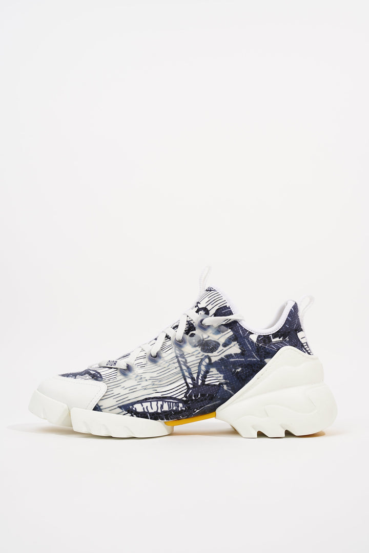 Christian Dior Womens D Connect White Blue EU 39.5 / UK 6.5