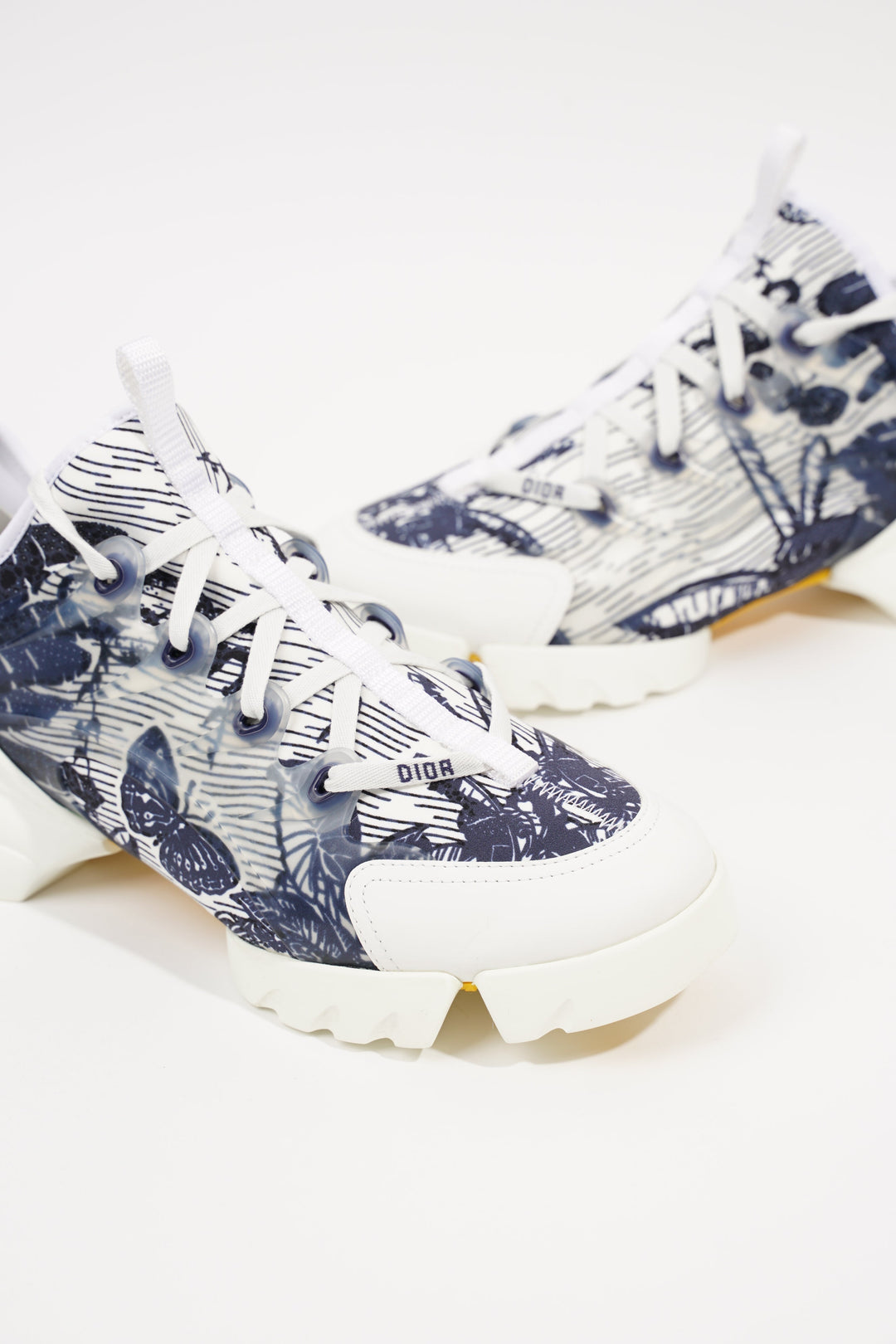 Christian Dior Womens D Connect White Blue EU 39.5 / UK 6.5