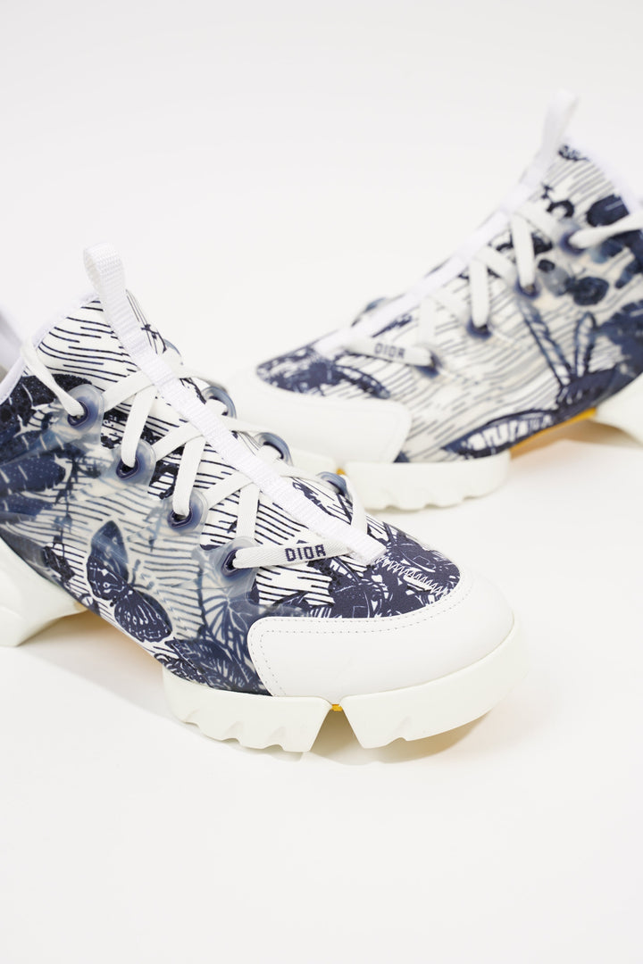 Christian Dior Womens D Connect White Blue EU 39.5 / UK 6.5