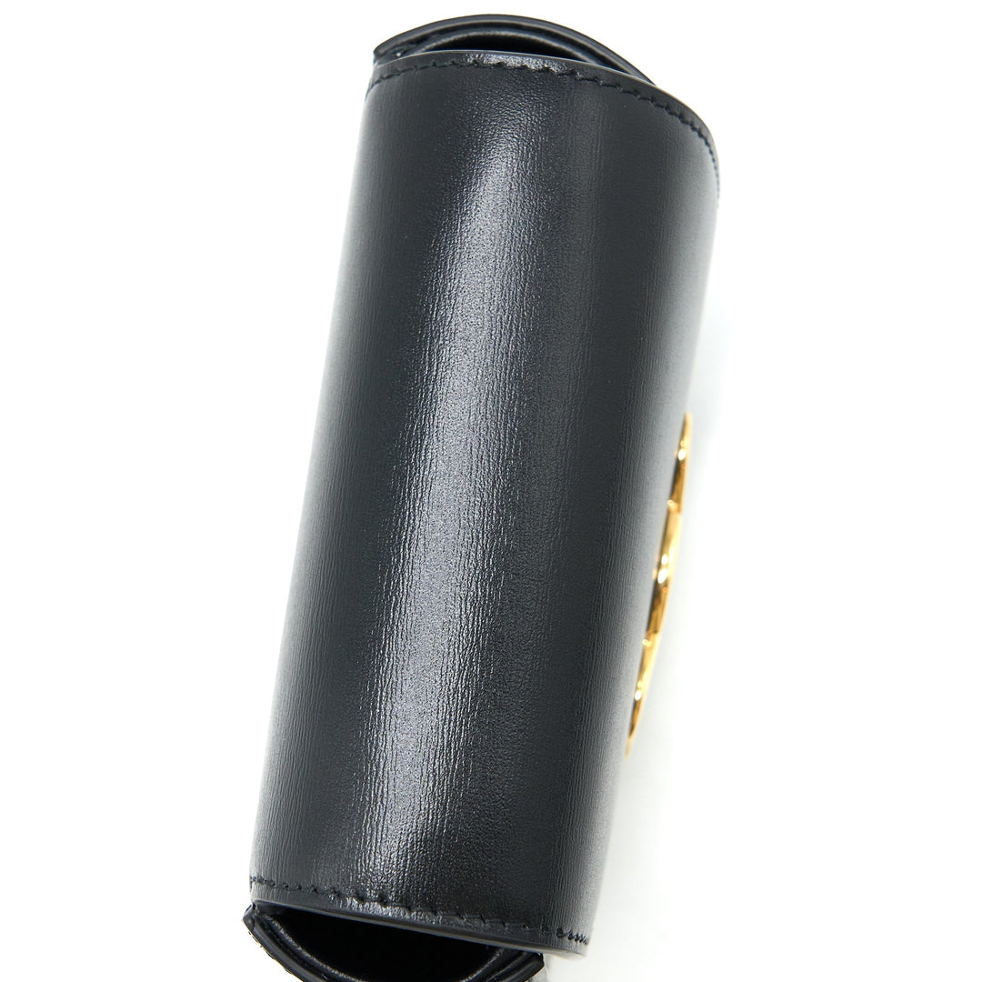 Top Quality Celine Mini Triomphe in Shiny Calfskin Black