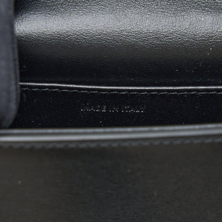 Celine Mini Triomphe in Shiny Calfskin Black