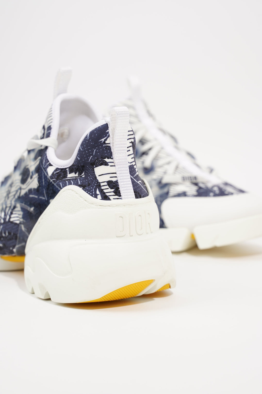 Christian Dior Womens D Connect White Blue EU 39.5 / UK 6.5