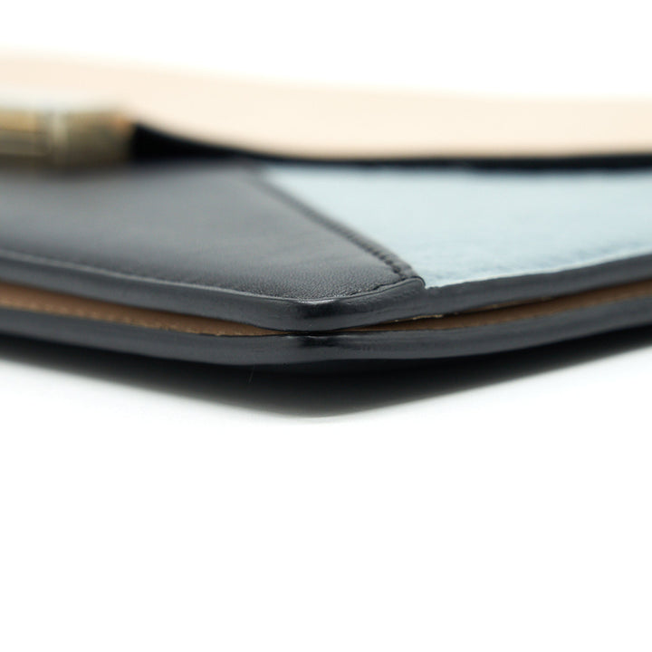Celine Diamond Leather Clutch in Multicolor