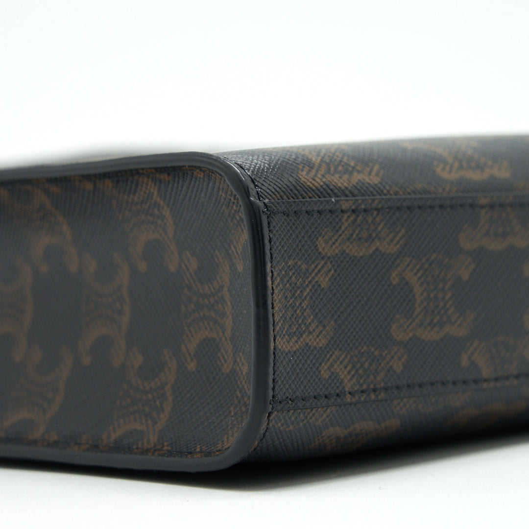 Top Quality Celine MINI VERTICAL CABAS IN TRIOMPHE CANVAS