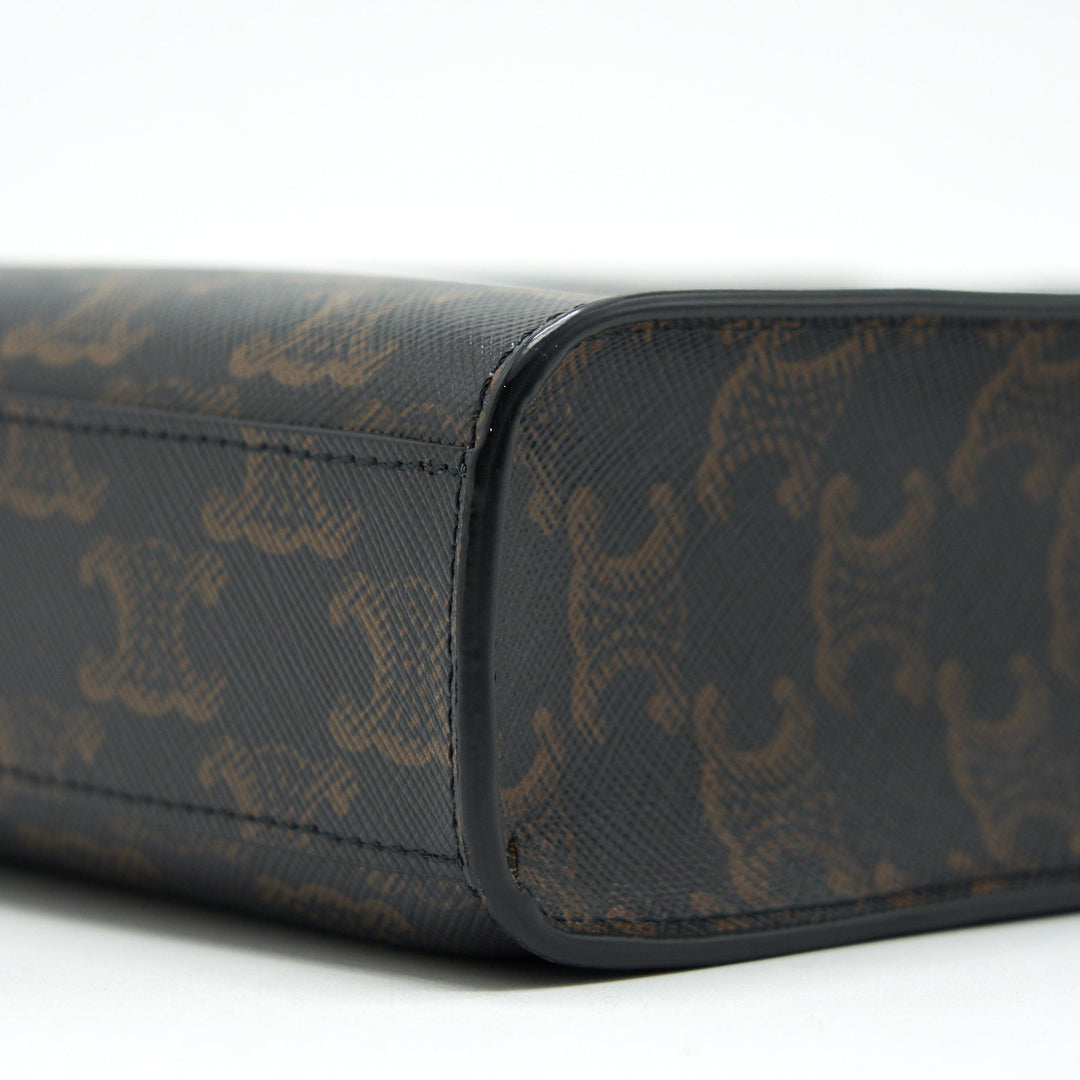 Top Quality Celine MINI VERTICAL CABAS IN TRIOMPHE CANVAS