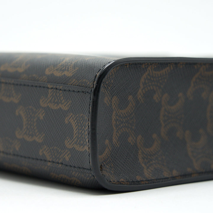 Top Quality Celine MINI VERTICAL CABAS IN TRIOMPHE CANVAS