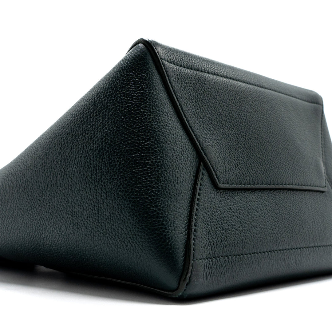 Celine Sangle bucket bag calfskin dark green
