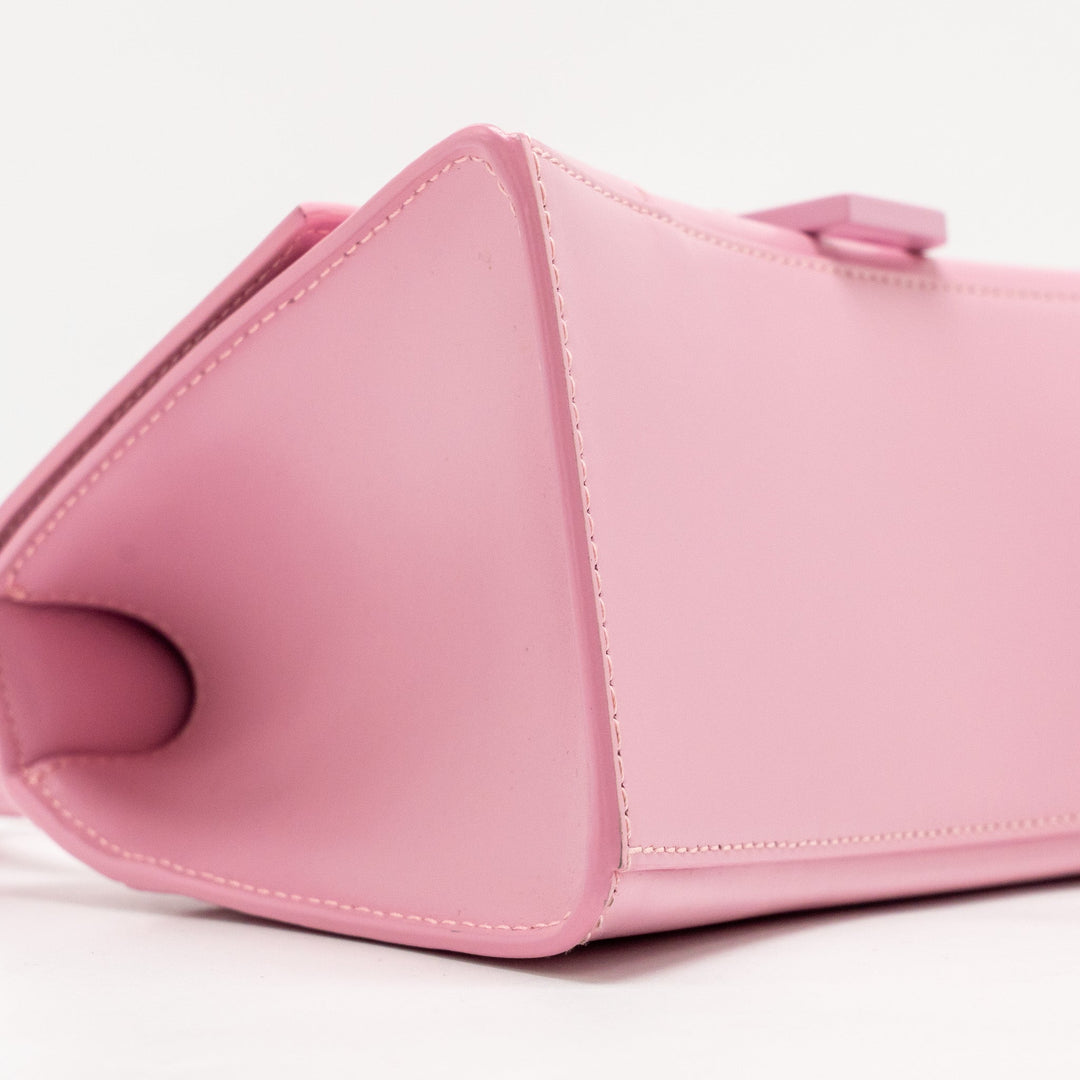 Top Quality Balenciaga Small Hourglass Bag Calfskin Pink SHW