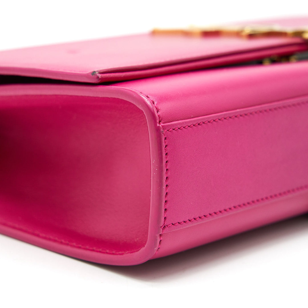 SAINT LAURENT /YSL MEDIUM KATE BAG WITH TASSEL IN HOT PINK