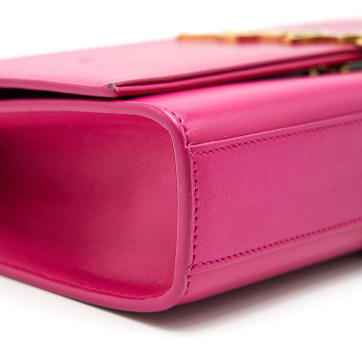 SAINT LAURENT /YSL MEDIUM KATE BAG WITH TASSEL IN HOT PINK