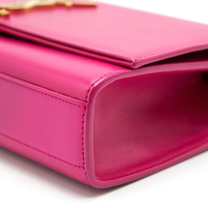 SAINT LAURENT /YSL MEDIUM KATE BAG WITH TASSEL IN HOT PINK