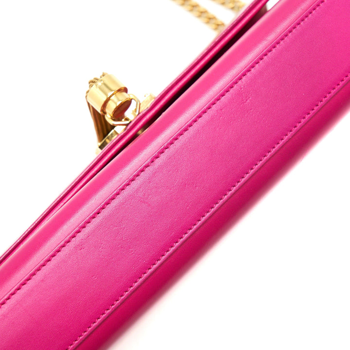 SAINT LAURENT /YSL MEDIUM KATE BAG WITH TASSEL IN HOT PINK