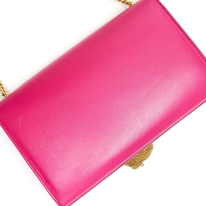 SAINT LAURENT /YSL MEDIUM KATE BAG WITH TASSEL IN HOT PINK