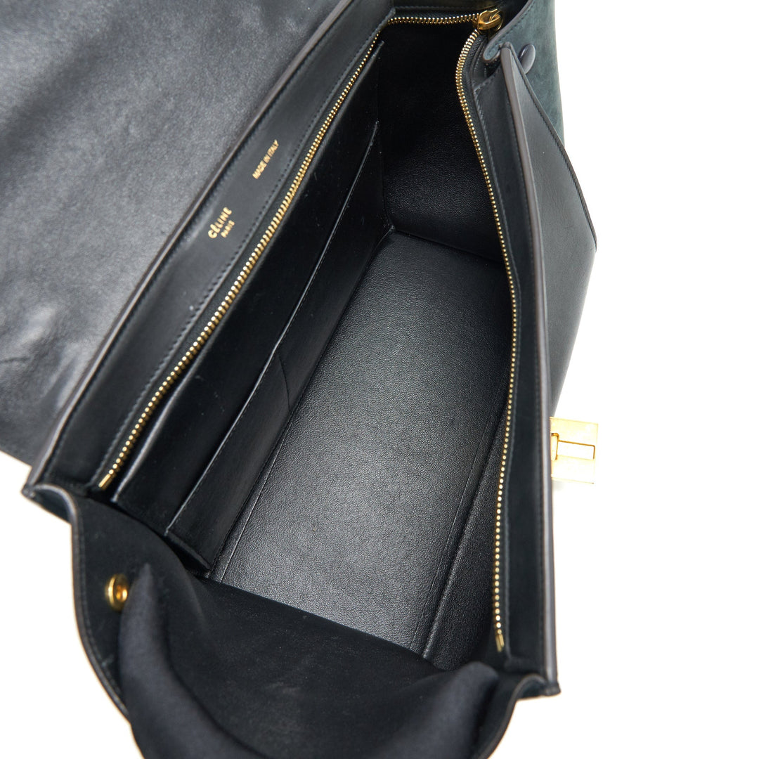 Top Quality Celine Trapeze Bag Deep Grey / Black