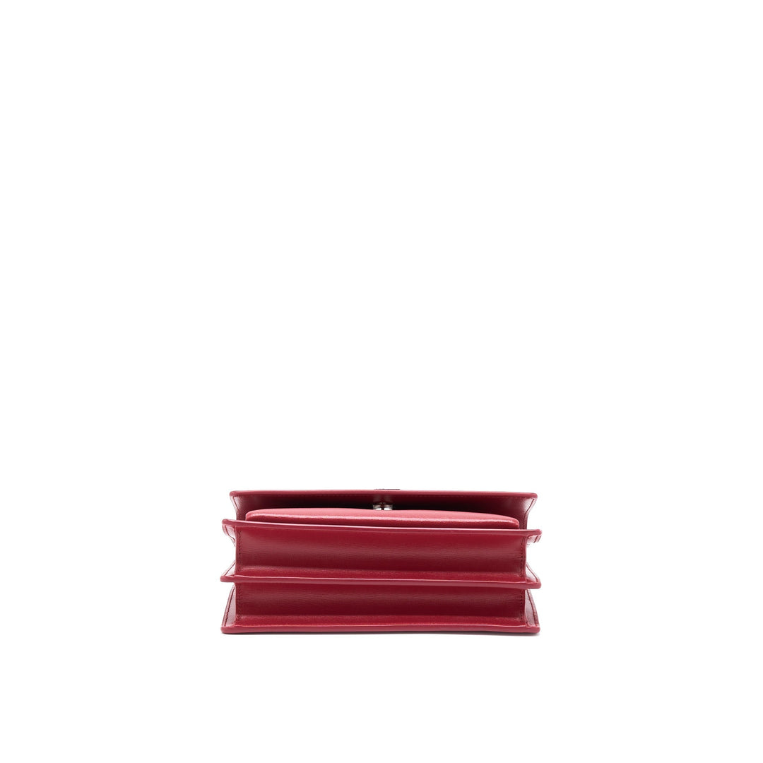 Saint Laurent/YSL Sunset Bag Calfskin Red SHW