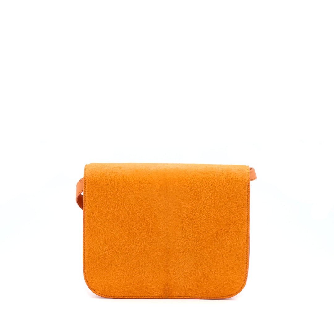 Celine Classic Medium Box Horsehair Orange