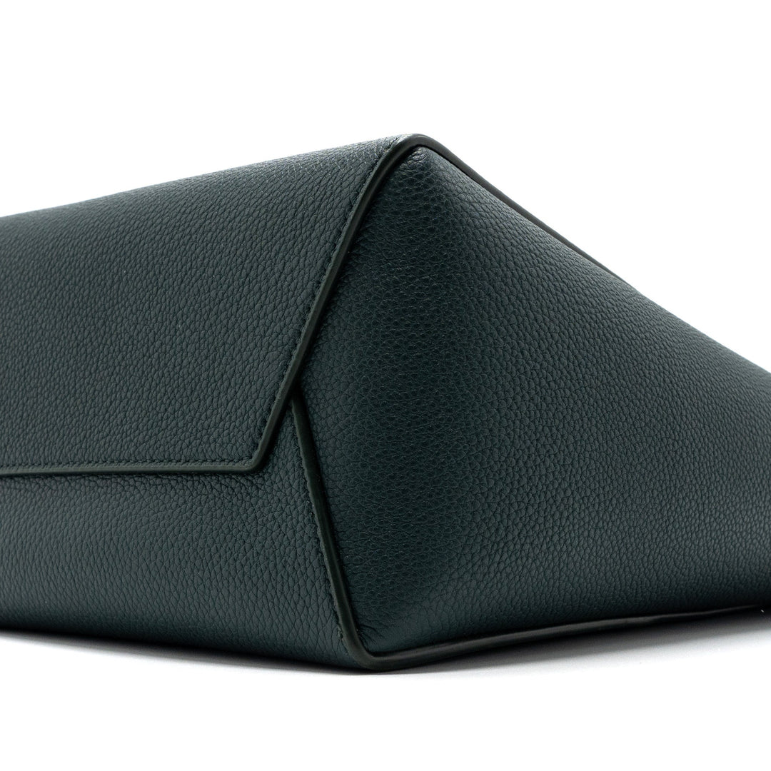 Celine Sangle bucket bag calfskin dark green