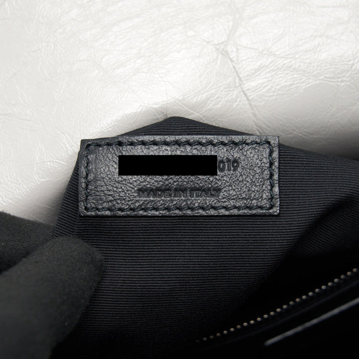 Saint Laurent Medium Niki Bag Calfskin Light Grey With Ruthenium Hardware