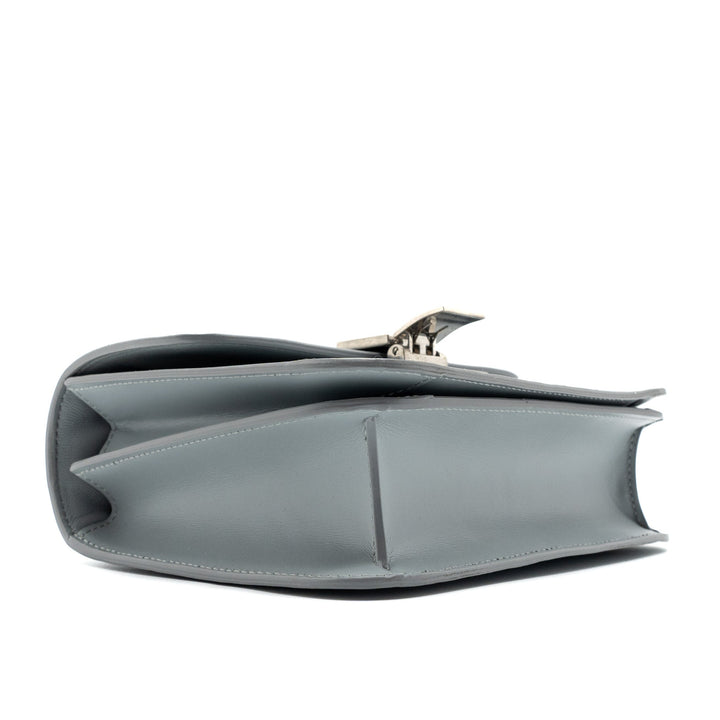 Celine Teen Classic Bag Box Calfskin Light Grey