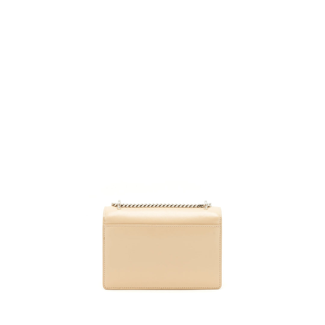 Saint Laurent Mini Sunset Calfskin beige SHW