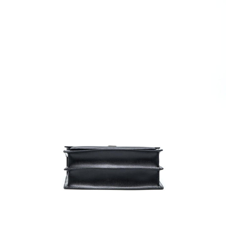 Saint Laurent/YSL Sunset Large Chain Bag Calfskin Black SHW
