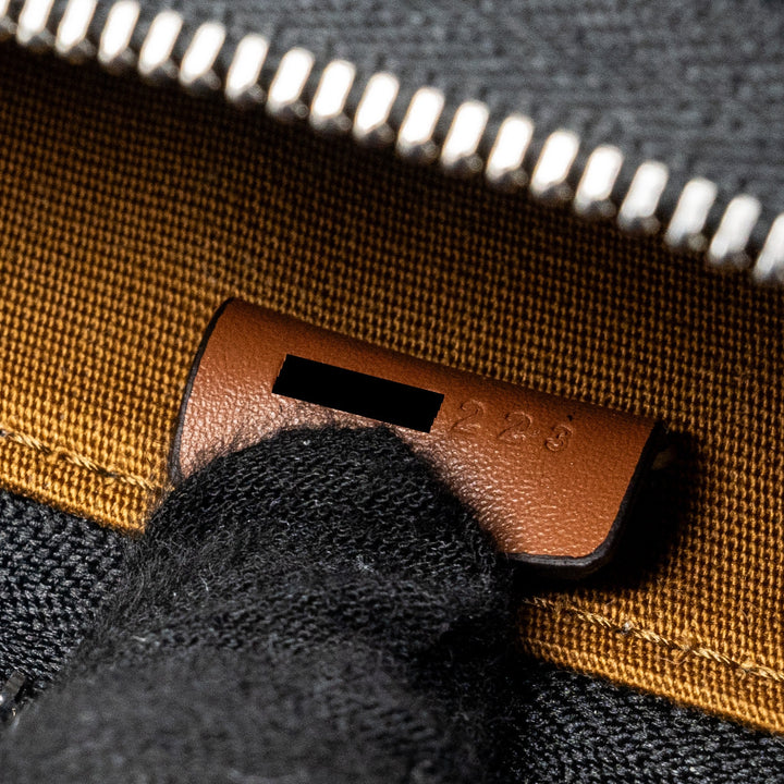 Celine Horizontal Triomphe Logo Print Pouch Coated Canvas/Leather Tan/Brown