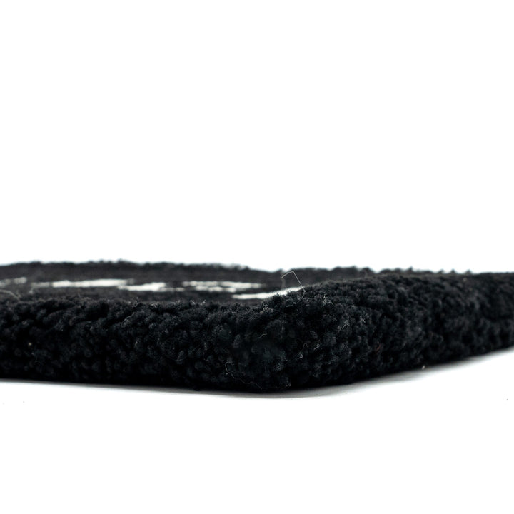 Top Quality Balenciaga zip pouch clutch shearling black/ white SHW