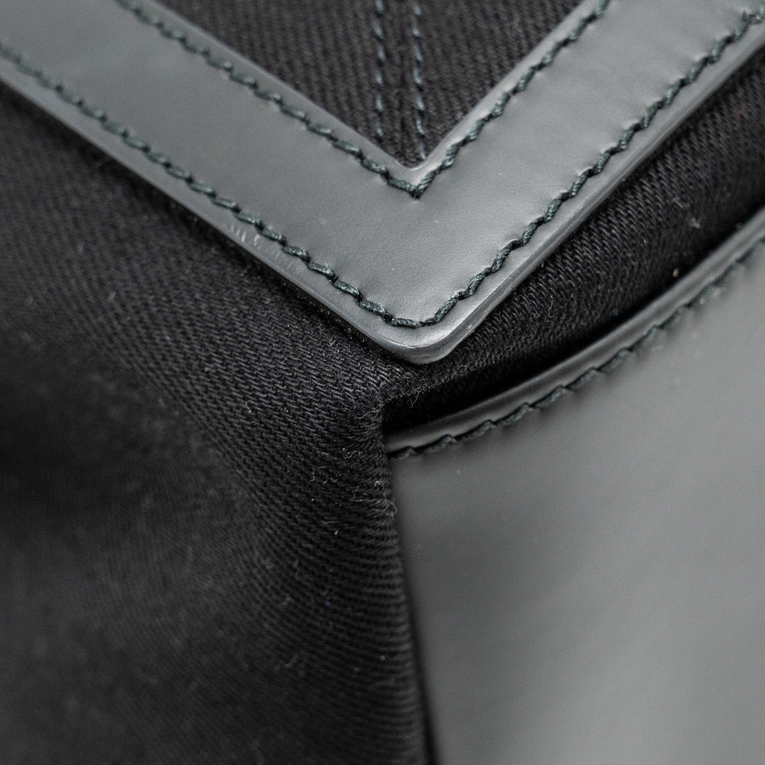 Top Quality Balenciaga Cabas Logo Tote Bag Canvas/ Calfskin Black SHW