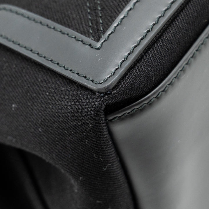 Top Quality Balenciaga Cabas Logo Tote Bag Canvas/ Calfskin Black SHW
