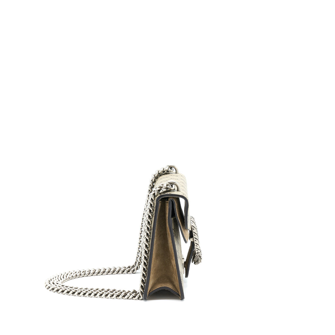 Gucci Mini Dionysus Supreme Suede Crossbody Bag SHW