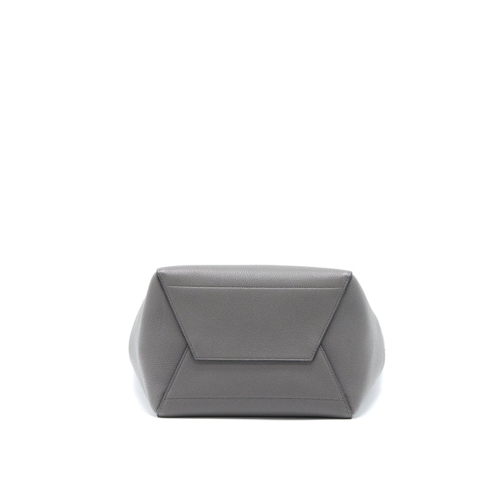 Celine Sangle Bucket Bag Grained Calfskin Grey