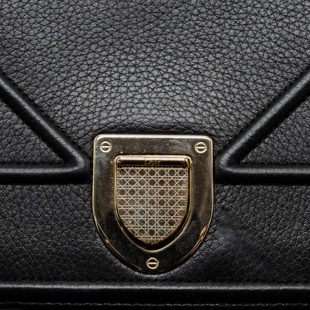 Top quality Dior Top quality Diorama Bag Calfskin Black