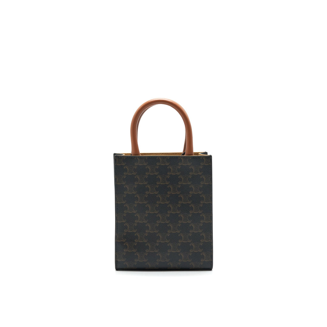 Top Quality Celine MINI VERTICAL CABAS IN TRIOMPHE CANVAS