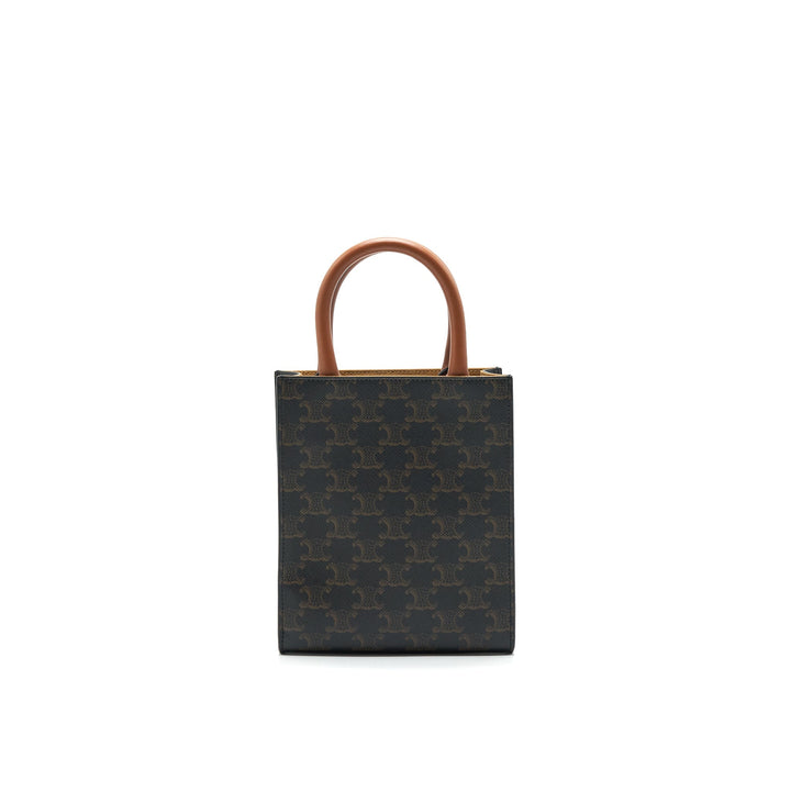 Top Quality Celine MINI VERTICAL CABAS IN TRIOMPHE CANVAS