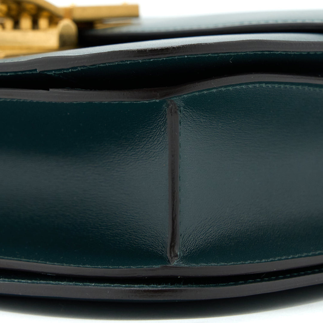 Celine Medium Classic Box Bag Calfskin Green