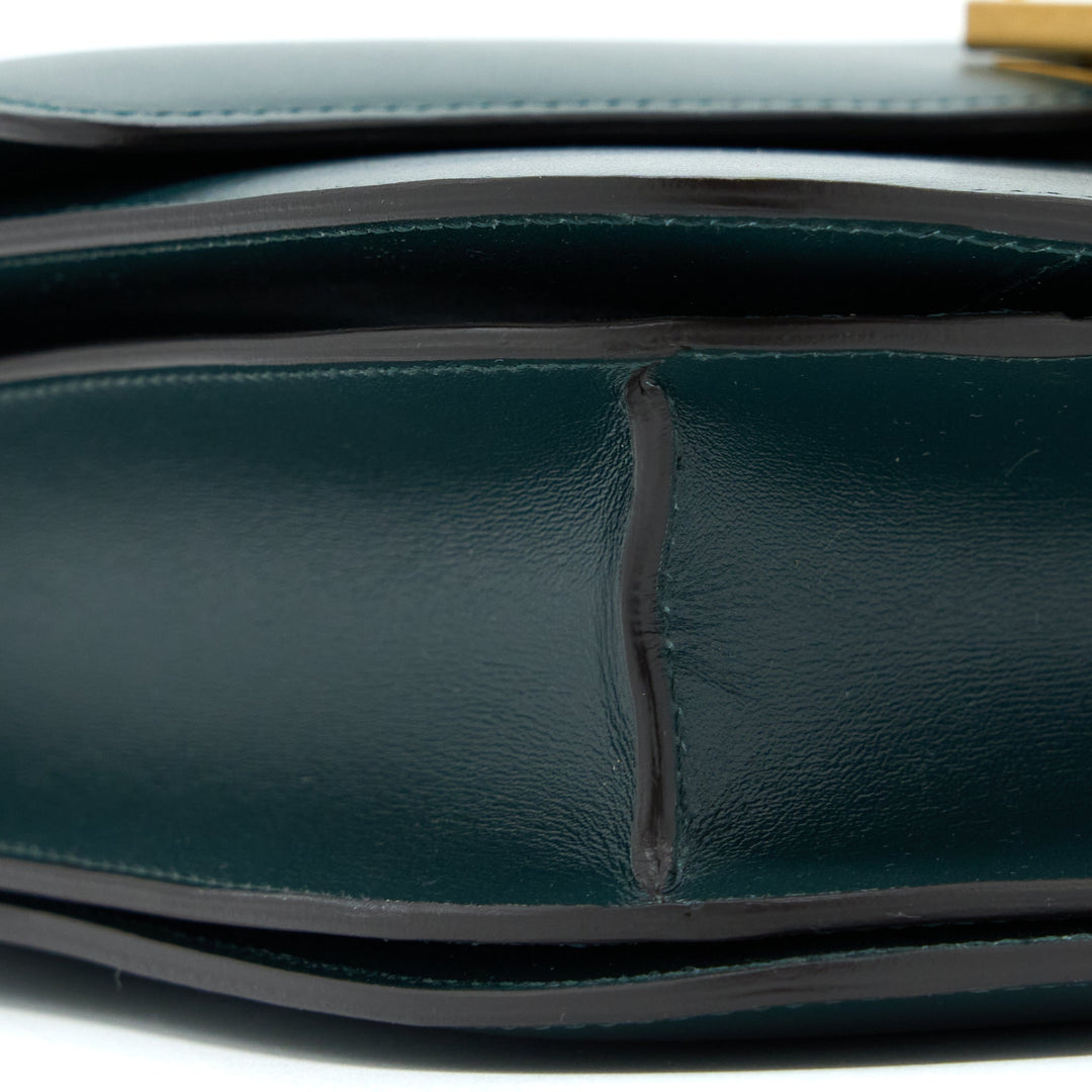 Celine Medium Classic Box Bag Calfskin Green