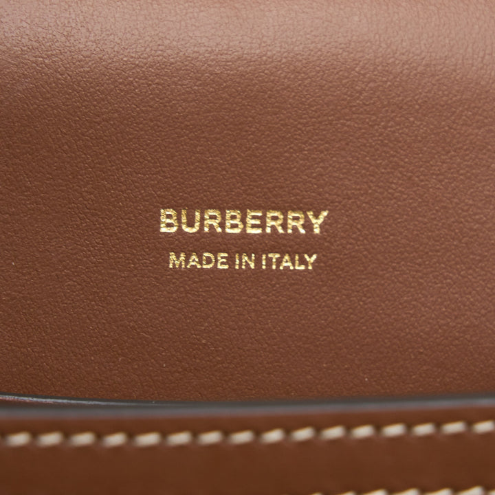 Burberry Robin Bag Monogram Flocked Leather GHW