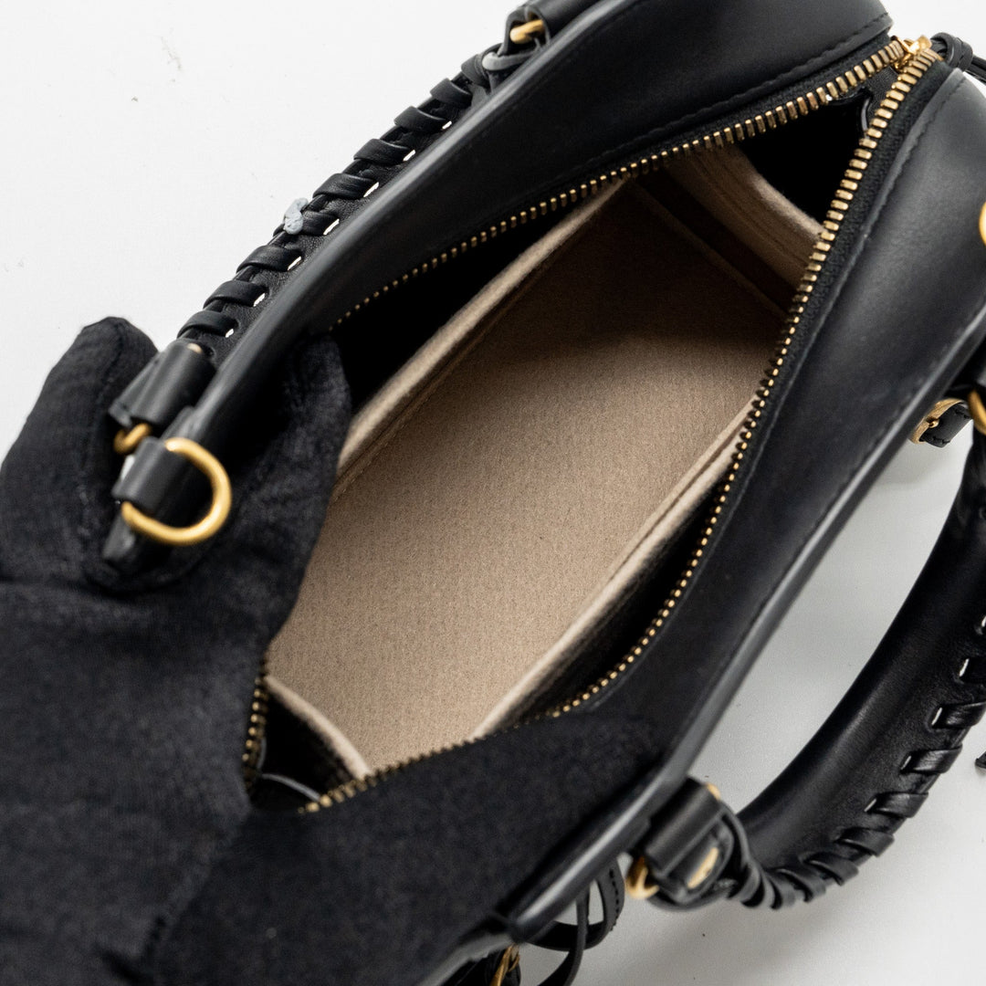 Top Quality Balenciaga Neo Classic Mini Handbag Smooth Calfskin Black GHW